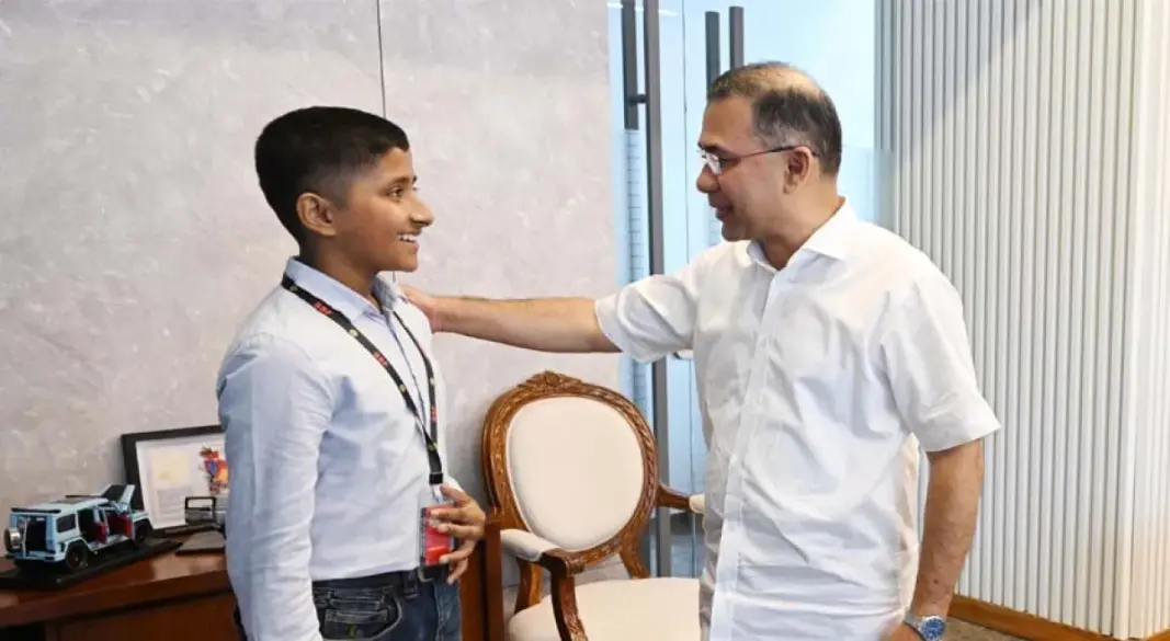 প্রধানমন্ত্রীর সঙ্গে দেখা করল ভুবন ভোলানো হাসিতে মন জয় করা সেই তাহসিন